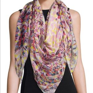 Alexander McQueen Swallow Dream Silk Scarf